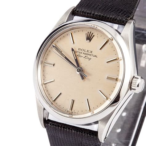 vintage stainless steel rolex air king|used Rolex Air-King 40mm.